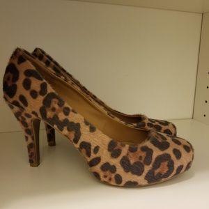 Leopard print heels